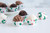 Fox Run Christmas Paper Muffin and Cupcake Liners, Set of 100 Mini Size Wrappers, 100 Cups (4972)