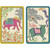 Caspari Large Type Bridge Playing Cards, Le Jardin De Mysore - Set of 2 Decks (PC140J)