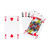 Caspari Large Type Bridge Playing Cards, Viennese Nouveau - Set of 2 Decks (PC141J)