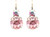 Mariana Crystal Earrings, Large, Light Pink and Dark Pink