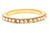 Rain Gold and Clear Crystal Anniversary Band
