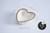 Pampa Bay Love is in the Air Heart Bowl, White & Gold (CER-2639-WG)