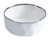 Pampa Bay Bianca Small Porcelain Bowl, White/Silver (CER-2645-W)