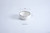 Pampa Bay Bianca Small Porcelain Bowl, White/Silver (CER-2645-W)
