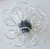 Village Designs Springerlee Poppy Pendant, Silver & Hematite