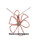 Village Designs Springerlee Lily Pendant Necklace, Coral & Silver