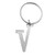 Ganz Initial Keyring, Silver - V (EL3355)