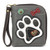 Chala Zip-Around Wallet, Pawprint - Black & White (839PWA5)