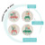 Now Designs Soak Up Coaster, Winter Wheels - Set of 4 (1042006)