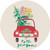 Now Designs Soak Up Coaster, Winter Wheels - Set of 4 (1042006)