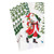 Caspari Paper Guest Towel Napkins, Woodland Santa - 2 Pack (16100G)