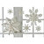 TAG Hanging Paper Snowflake, Snowbird - 18" (G12278)
