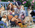 Vermont Christmas Company Jigsaw Puzzle, Dogs on a Bench - 1000 Piece (VC149)
