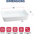 HIC Porcelain Lasagna Dish, 13x9" (98020)
