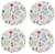 Park Designs Round Scalloped Placemats, Wildflower - Set of 4