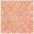 Caspari Paper Luncheon Napkins, Fretwork (Orange) - 2 Packs (16452L)