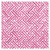 Caspari Paper Beverage Napkins, Fretwork in Fuchsia - 2 Packs (16453C)
