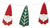 Midwest CBK Gnome & Tree Garland