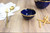 Pampa Bay Sunset by the Sea Porcelain Snack Bowl, Blue/Gold (BLU-2601)