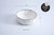 Pampa Bay Bianca Large Porcelain Bowl, White/Silver (CER-2647-W)