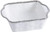 Pampa Bay Salerno Porcelain Square Baking Dish, White/Silver (CER-2657-W)