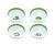 Portmeirion Botanic Garden 4.25" Round Mini Bowls, Set of 4 (605328)