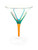 Gage Fusion Martini Glass, Orange Stem (VA107M)