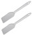 Gourmac 11" Nylon Spatula Scrapers, White - Set of 2 (3703-2WH)