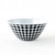 One Hundred 80 Degrees Melamine Bowl, Black Gingham (ME0543)