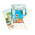 Caspari Assorted  Boxed Note Cards, Animals & Garden Pavilions, Box of 8 (90603.46)
