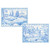Caspari Assorted  Boxed Note Cards, Tuscan Toile - Box of 8 (90607.46)