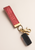 Ganz Luxe Leopard Key Clip, Red