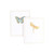 Caspari Boxed Foil-Stamped Note Cards, Jeweled Insects - Box of 10 (91604.46A)