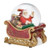 Roman Wind-Up Musical Glitterdome, Sleigh Base With Santa Dome