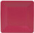 Caspari Square Paper Salad/Dessert Plates, Grosgrain Cranberry - 2 Packs (15372SP)
