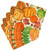 Caspari Paper Beverage Napkins, Pumpkin Field - 2 Packs (16550C)