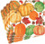 Caspari Paper Beverage Napkins, Pumpkin Field - 2 Packs (16550C)