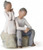 Demdaco Willow Tree, Darker Skin-Toned Brother and Sister (27352)