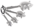 Ganz Measuring Spoons, 4 piece - Pigs (ER65705)
