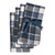 TAG Mirage Plaid Napkins, Set of 4