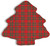 Michel Design Works Melamine Serveware Christmas Tree Plate, Tartan (SWTP348)