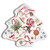 Michel Design Works Melamine Serveware Christmas Tree Plate, Peppermint (SWTP347)
