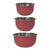 Now Designs Mixing Bowls, Carmine - Set of 3 (5205001)