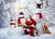 Vermont Christmas Company Boxed Christmas Cards, Snowy Friends (BLH001)