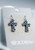 Jilzarah Black & White Reversible Cross Earrings