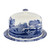 Portmeirion Spode 2 Piece Serving Platter with Dome, Blue Italian