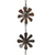 Midwest CBK Large Rain Chain, Distressed Brown Windmill Spinning