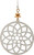 Rain Two Tone Spiro Medallion Earrings