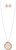 Rain Two Tone Filigree Swirls Tree Necklace Set