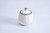 Pampa Bay Salerno Sugar Bowl & Lid, White/Silver (CER-2625-W)